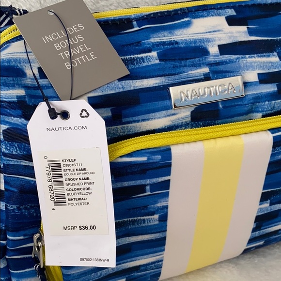 Nautica Toiletry Bag Includes 1 Travel Size Bottle - Picture 2 of 2